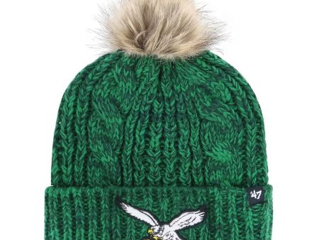 Philadelphia Eagles  47 Women s Meeko Historic Logo Cuffed Knit Hat - Kelly Green Discount