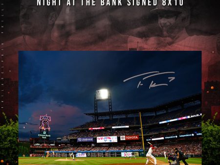 Trea Turner Philadelphia Phillies Autographed Night at The Bank Photo | Pre-Sale Opportunity For Cheap