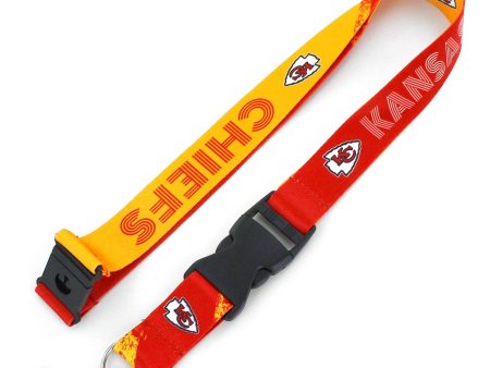 Kansas City Chiefs Cross Fade Lanyard Cheap