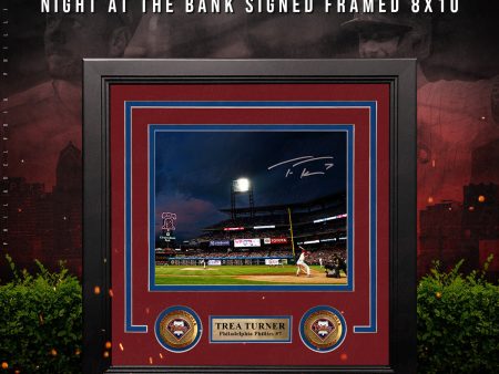 Trea Turner Philadelphia Phillies Autographed Framed Night at The Bank Photo | Pre-Sale Opportunity For Sale