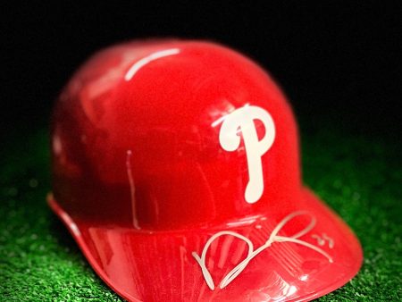 Darick Hall Philadelphia Phillies Autographed Helmet For Discount