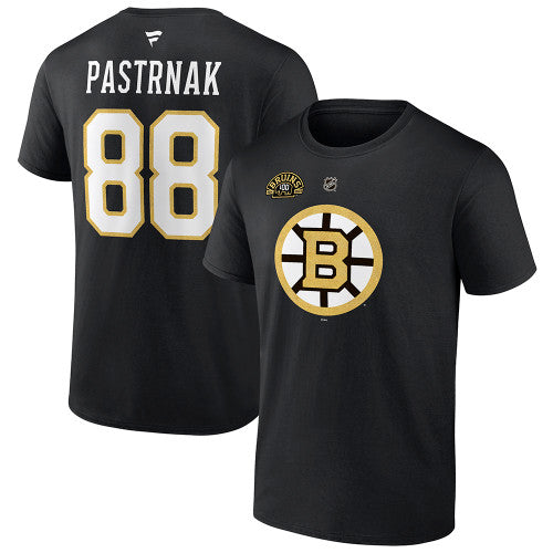 David Pastrnak Boston Bruins 100th Centennial Gold Player Shirt Cheap