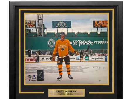 Trent Frederic Winter Classic Action Boston Bruins 11  x 14  Framed Hockey Photo Fashion