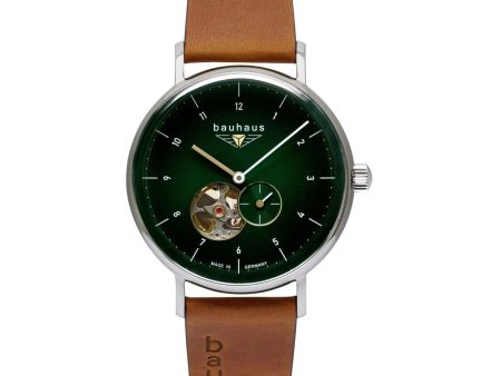 Bauhaus 2166-4 Green Dial Automatic Wristwatch Discount