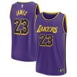 LeBron James Los Angeles Lakers Youth Fast Break Replica Player Jersey - Statement Edition - Purple For Sale