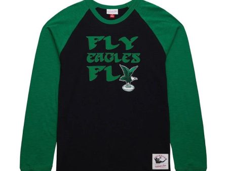 Philadelphia Eagles Mitchell & Ness Legendary Slub Long-Sleeve T-Shirt Supply