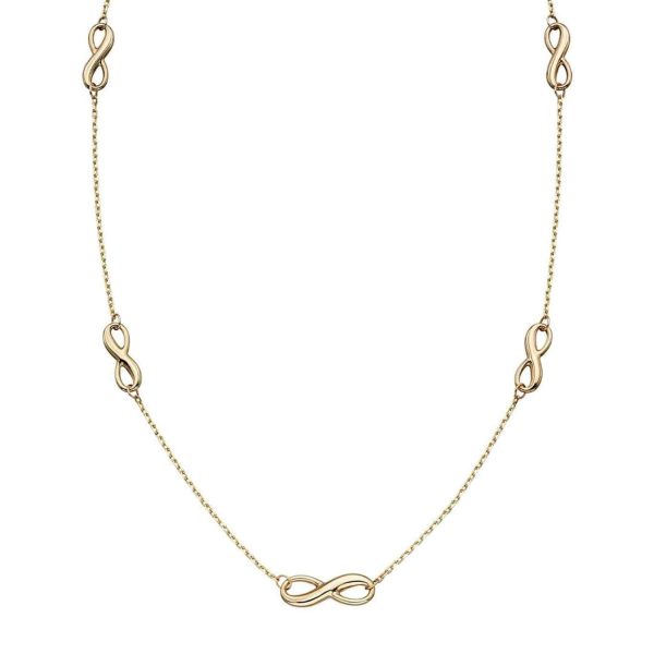 Elements Gold GN339 Infinity Station Necklace Supply