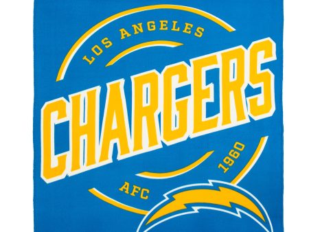 Los Angeles Chargers 50  x 60  Campaign Fleece Blanket Hot on Sale