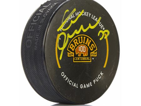 Zdeno Chara Boston Bruins Autographed 100th Anniversary Hockey Game Model Puck For Discount