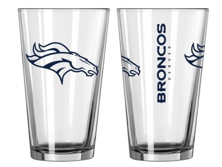 Denver Broncos Game Day Pint Glass For Cheap