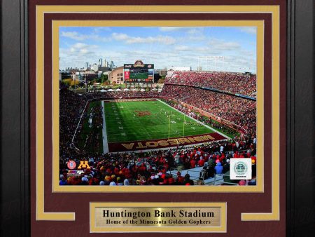 Minnesota Golden Gophers TCF Bank Stadium 8  x 10  Framed College Football Photo For Cheap