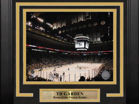 Boston Bruins TD Garden 8  x 10  Framed Hockey Stadium Photo Online