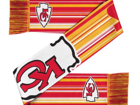 Kansas City Chiefs Hyper Stripe Big Logo Scarf For Discount