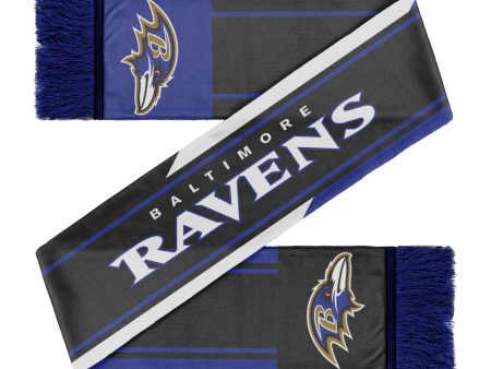 Baltimore Ravens Colorwave Wordmark Scarf For Cheap