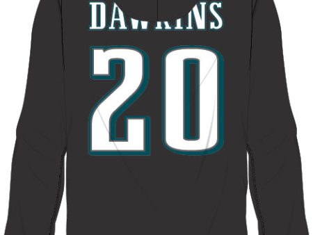 Brian Dawkins Philadelphia Eagles Mitchell & Ness Throwback Name Number Fleece Hoodie Discount