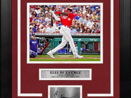 Elly De La Cruz 1st Home Run Cincinnati Reds 8  x 10  Framed Baseball Photo with Engraved Autograph For Discount