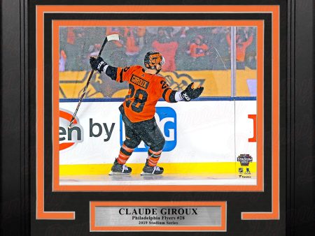 Claude Giroux 2019 Stadium Series Philadelphia Flyers 8  x 10  Framed Hockey Photo Sale