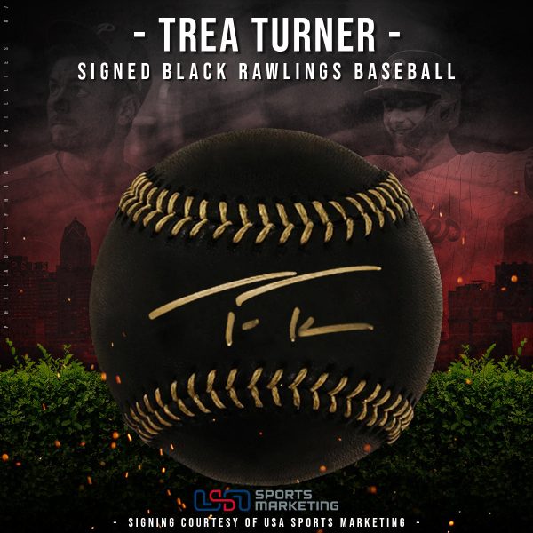 Trea Turner Philadelphia Phillies Autographed MLB Official Baseball | Pre-Sale Opportunity Cheap