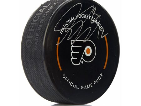 Simon Gagne Philadelphia Flyers Autographed Hockey Game Puck on Sale