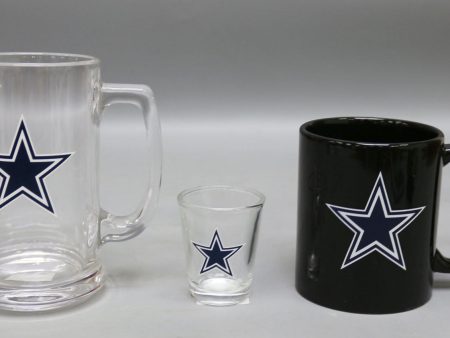 Dallas Cowboys 3-Piece Glassware Gift Set on Sale