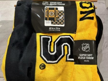 Boston Bruins 60” x 70” Royal Plush Blanket Supply