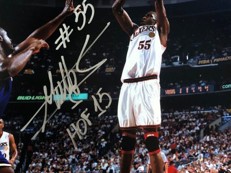 Dikembe Mutombo Philadelphia 76ers Autographed 8  x 10  Photo Inscribed Hall of Fame Hot on Sale