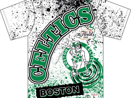 Boston Celtics Mitchell & Ness Team Burst Sublimated T-Shirt on Sale