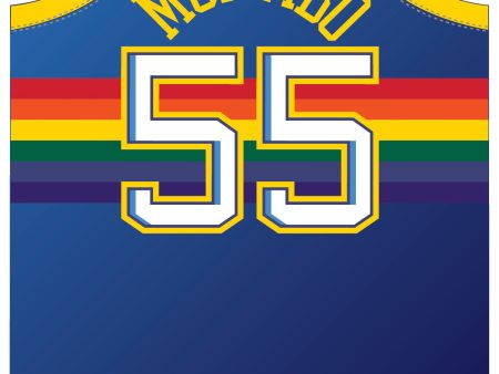 Dikembe Mutombo Denver Nuggets Mitchell & Ness 1996-97 Golden Hour Glaze Swingman Jersey on Sale