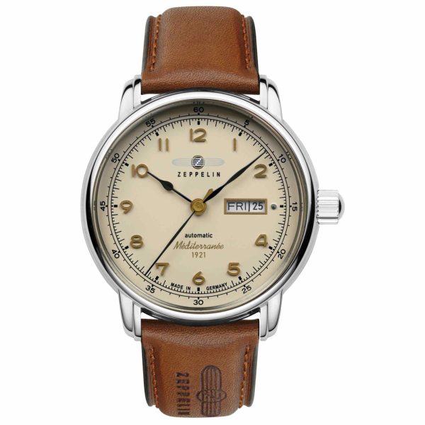 Zeppelin 9664-5 Men s Méditerranée Day Date Automatic Wristwatch Online Sale