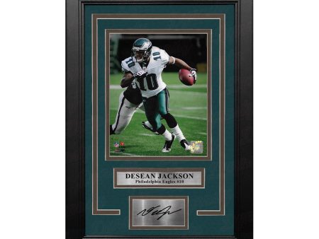 DeSean Jackson in Action Philadelphia Eagles 8  x 10  Framed Football Photo with Engraved Autograph Online now