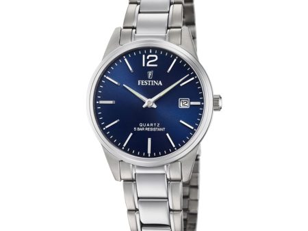 Festina F20509 3 Women s Blue Dial Wristwatch Online Hot Sale