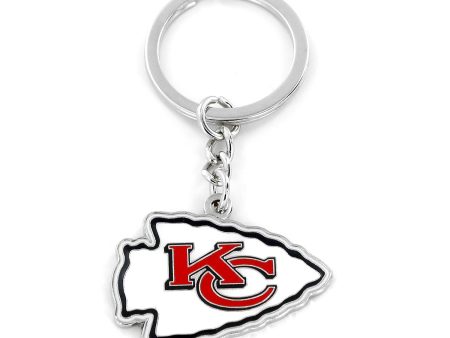 Kansas City Chiefs Metal Logo Keychain Fashion