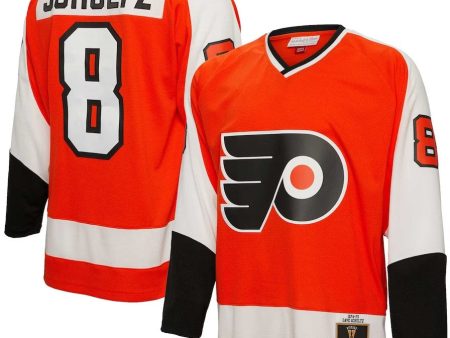 Dave Schultz Philadelphia Flyers Mitchell & Ness Orange 1974 75 Blue Line Player Jersey Online now