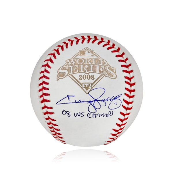 Jimmy Rollins Philadelphia Phillies Autographed 2008 World Series Baseball Inscribed WS Champs - JSA Sale