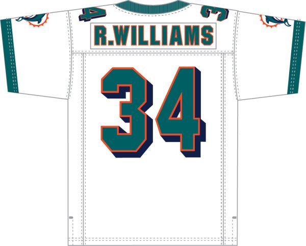 Ricky Williams Miami Dolphins Mitchell & Ness 2002 Legacy Jersey Hot on Sale