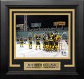 Boston Bruins 2023 Winter Classic Champions Team Celebration 8  x 10  Framed Hockey Photo Supply