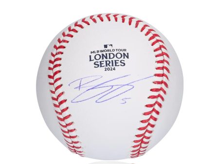 Bryson Stott Philadelphia Phillies Autographed 2024 London Series Logo Baseball For Cheap