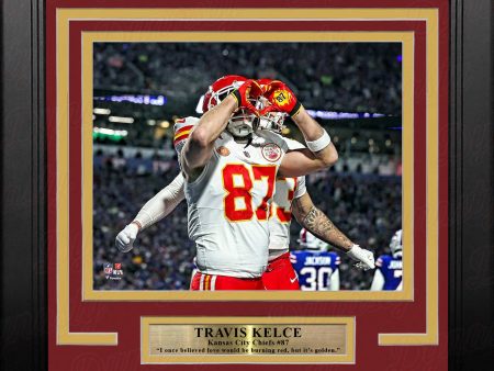 Travis Kelce Heart Hands Touchdown Kansas City Chiefs 8  x 10  Framed Football Photo For Discount