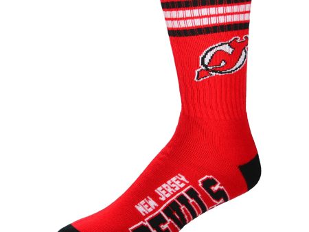 New Jersey Devils Men s 4 Stripe Deuce Socks Online