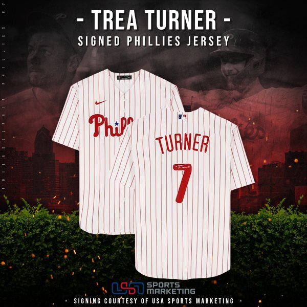 Trea Turner Philadelphia Phillies Autographed Jersey | Pre-Sale Opportunity For Cheap