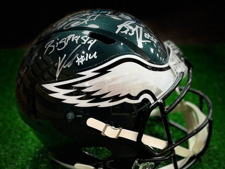 Brandon Graham, Darius Slay, Boston Scott, C.J. Gardner-Johnson, Kenneth Gainwell & Quez Watkins Philadelphia Eagles Autographed Speed Helmet Supply