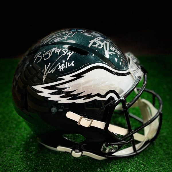 Brandon Graham, Darius Slay, Boston Scott, C.J. Gardner-Johnson, Kenneth Gainwell & Quez Watkins Philadelphia Eagles Autographed Speed Helmet Supply