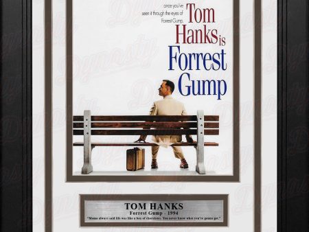 Tom Hanks Forrest Gump 8  x 10  Framed Photo with Cut Signature on Sale