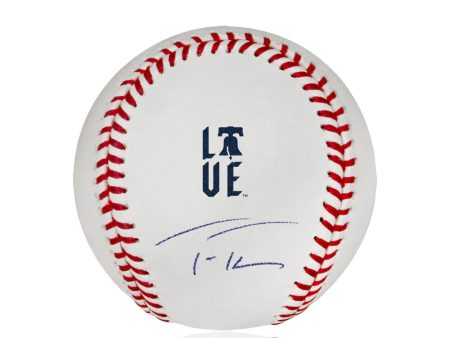 Trea Turner Philadelphia Phillies Autographed 2024 City Connect Love Major League Baseball For Cheap