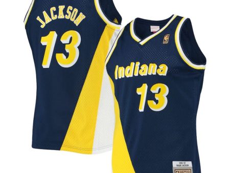 Mark Jackson Indiana Pacers Mitchell & Ness Navy Blue Hardwood Classics 1996-97 Swingman Jersey For Discount