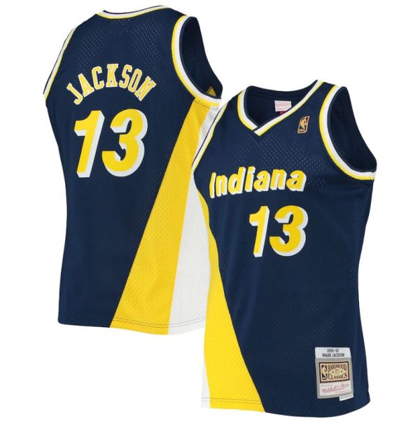 Mark Jackson Indiana Pacers Mitchell & Ness Navy Blue Hardwood Classics 1996-97 Swingman Jersey For Discount