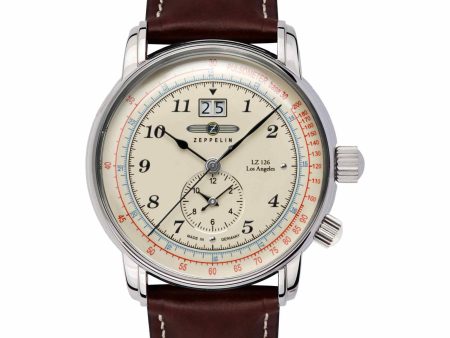 Zeppelin 8644-5 Men s Los Angeles Dual Time Wristwatch For Cheap