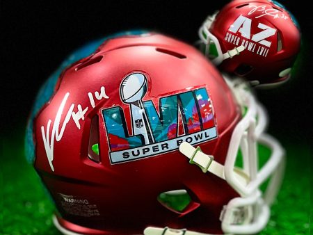 Boston Scott & Kenneth Gainwell Philadelphia Eagles Dual Signed Super Bowl LVII Mini-Helmet Cheap