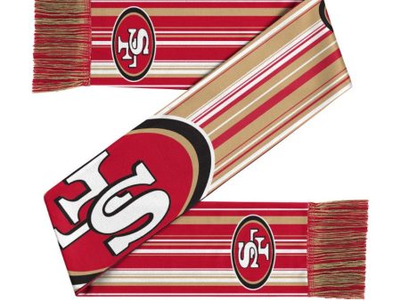 San Francisco 49ers Hyper Stripe Big Logo Scarf Online Hot Sale