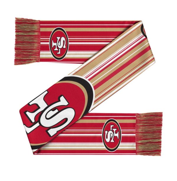 San Francisco 49ers Hyper Stripe Big Logo Scarf Online Hot Sale